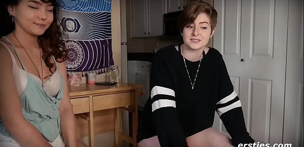  Passionate Lesbians This real-life couple has known each other forever